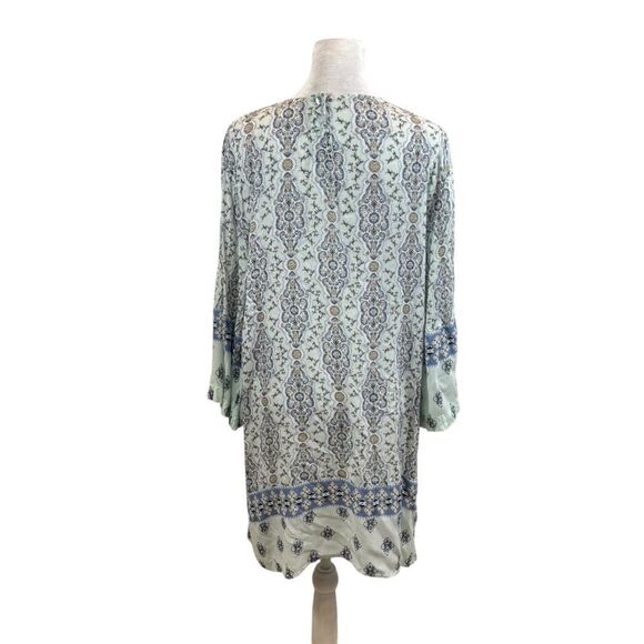 Ladies J. Jill Sea‎ Glass Mixed Print Tunic Top 3/4 Sleeves Size Large - Picture 7 of 11